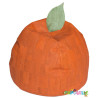 Pouf orange en liège - Papouille