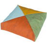 Lot de 4 coussins carré 4 couleurs en liège - Papouille