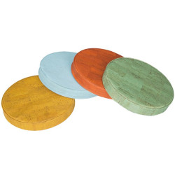 4 coussins ronds de couleur en liège - Papouille