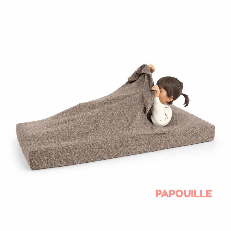 Combi drap éponge portefeuille 60 x 120 cm bleu