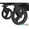 2 roues avant poussette double duette et triplette piroet peg perego