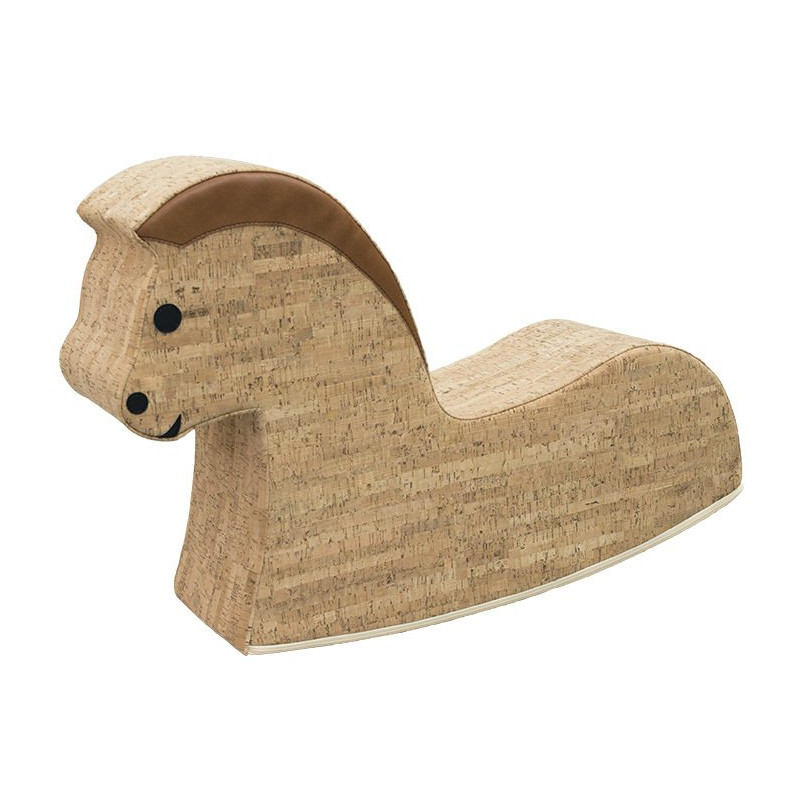 Cheval à bascule en liège - Papouille