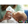 Biberon natural 120ml col large ergonomique verre ( avent ) 0 - 12 mois