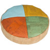 Lot de 4 coussins rond 4 couleurs en liège - Papouille
