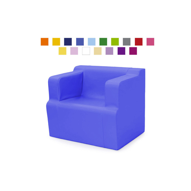 Fauteuil individuel allaitement 2 accoudoirs rouge - Papouille