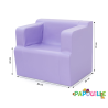 Fauteuil individuel allaitement 2 accoudoirs rouge - Papouille