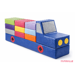 Camion de coussins bleu - Papouille