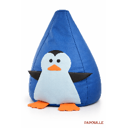 Pouf bleu pingouin - Papouille