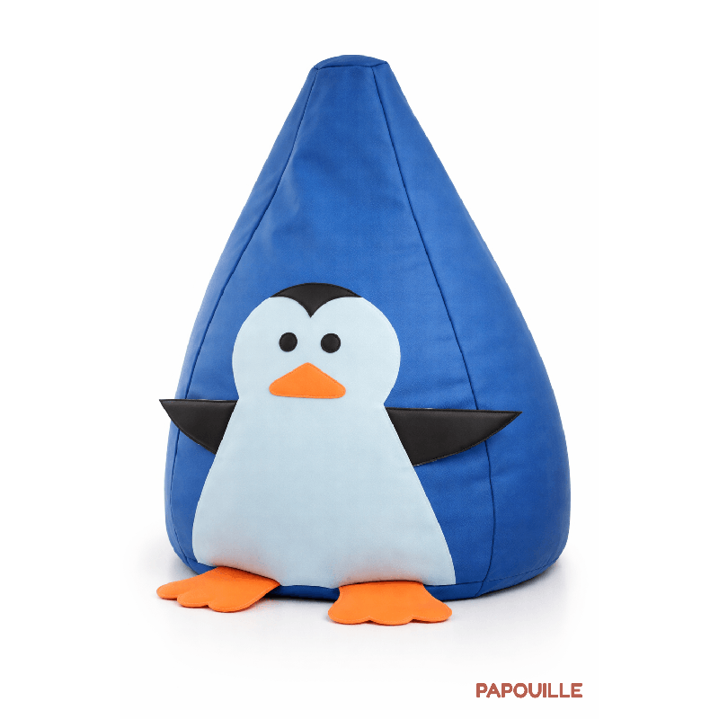 Pouf bleu pingouin - Papouille