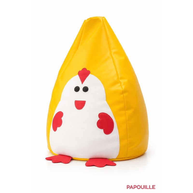 Pouf jaune poussin - Papouille