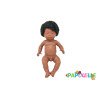 Poupon corps dur avec cheveux africain 40cm garçon mazal