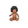 Poupée corps dur avec cheveux africain 40cm fille mazal