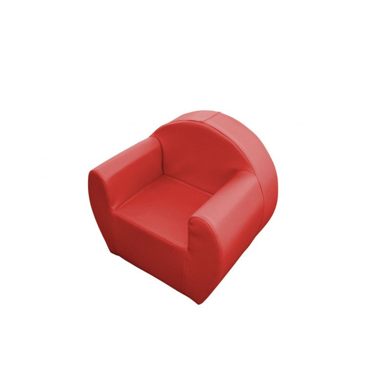 Fauteuil enfant pdg club mousse pvc uni 20 cm bleu