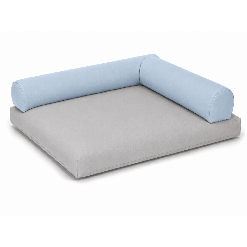 Coussin carré avec rouleaux