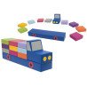 Camion de coussins bleu