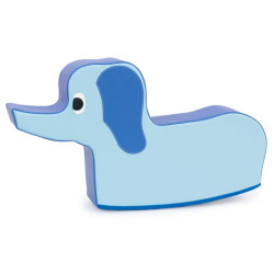 Éléphant bleu à bascule en mousse - Papouille