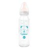Biberon verre 240 ml, "régul'air", tétine nn caoutchouc - blanc -