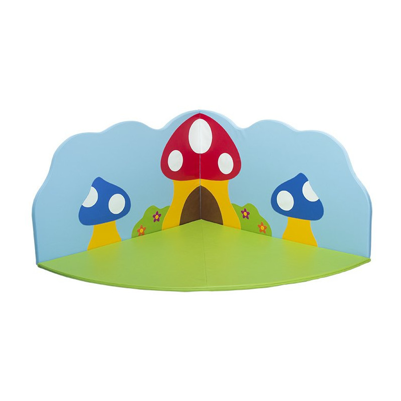 Grand tapis mural champignons - Papouille