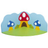 Grand tapis mural champignons - Papouille