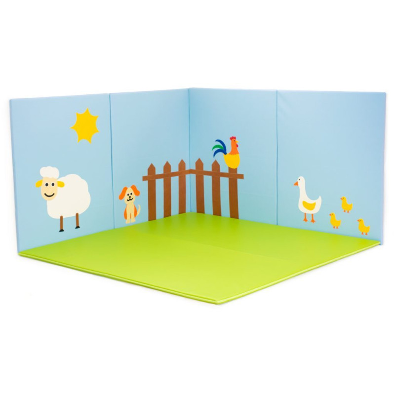 Grand tapis mural la ferme - Papouille