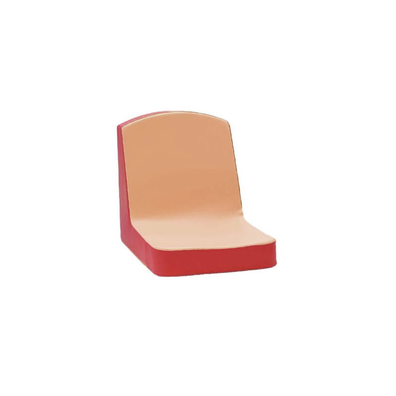 Siège au sol adulte orange - rouge - Papouille