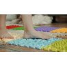 Tapis puzzle sensoriel / sensation / tactile pastel