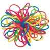 Balle souple à boucles multicolore