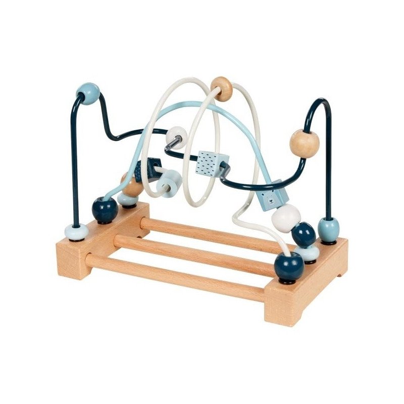 Circuit à billes spirale bois