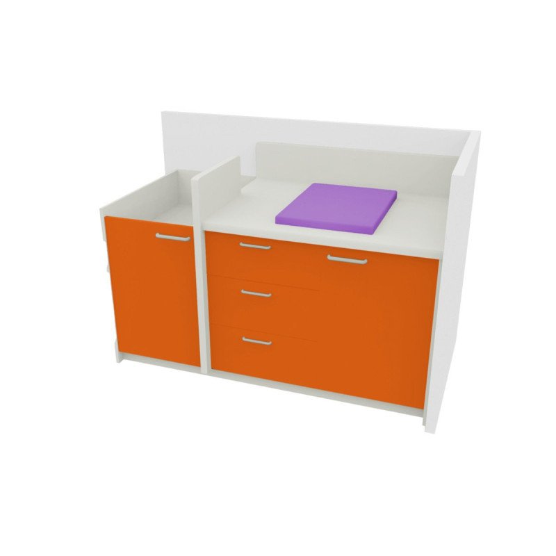 Table à langer sans cuve 135 x 85 cm