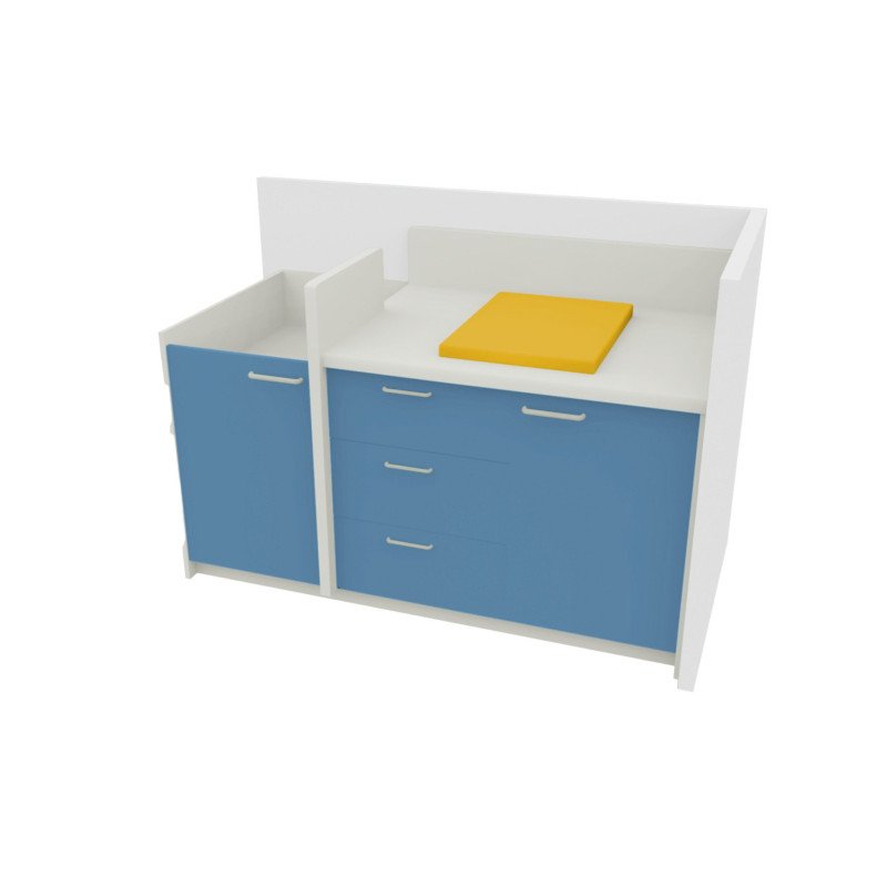 Table à langer sans cuve 135 x 85 cm
