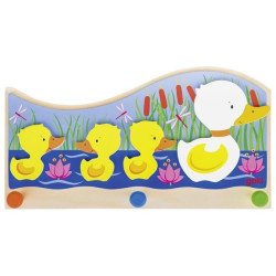 Portemanteau, famille de canards 3 patères