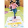 Tapis jeu marelle arc en ciel 200 x 100 x 2 cm