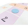 Tapis jeu marelle arc en ciel 200 x 100 x 2 cm