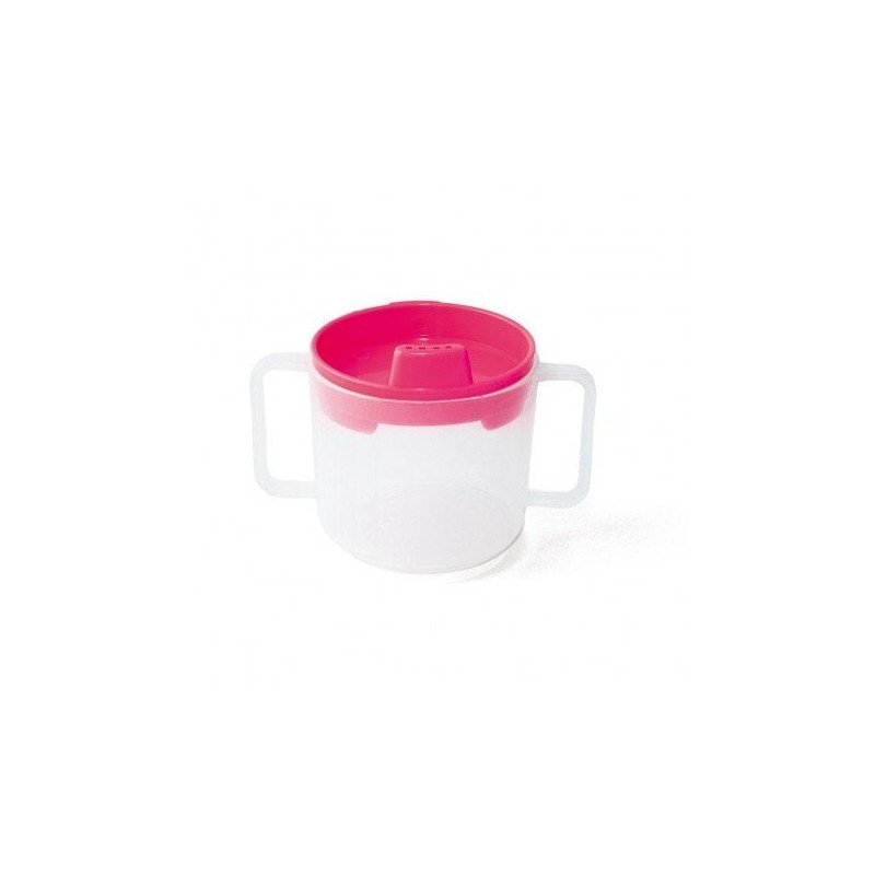 Tasse à bec droit avec couvercle 20cl bleu