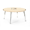 Table ronde Oscar 120 cm réglable en hauteur