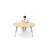Table ronde Oscar 120 cm réglable en hauteur