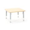 Table carrée Oscar 75 x 75 cm réglable en hauteur