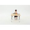 Table carrée Oscar 75 x 75 cm réglable en hauteur