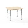 Table carrée Oscar 75 x 75 cm réglable en hauteur