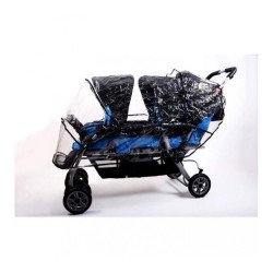 Habillage pluie poussette 3 places eco p3078BU