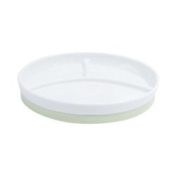 Assiette 3 compartiments antidérapante céramique