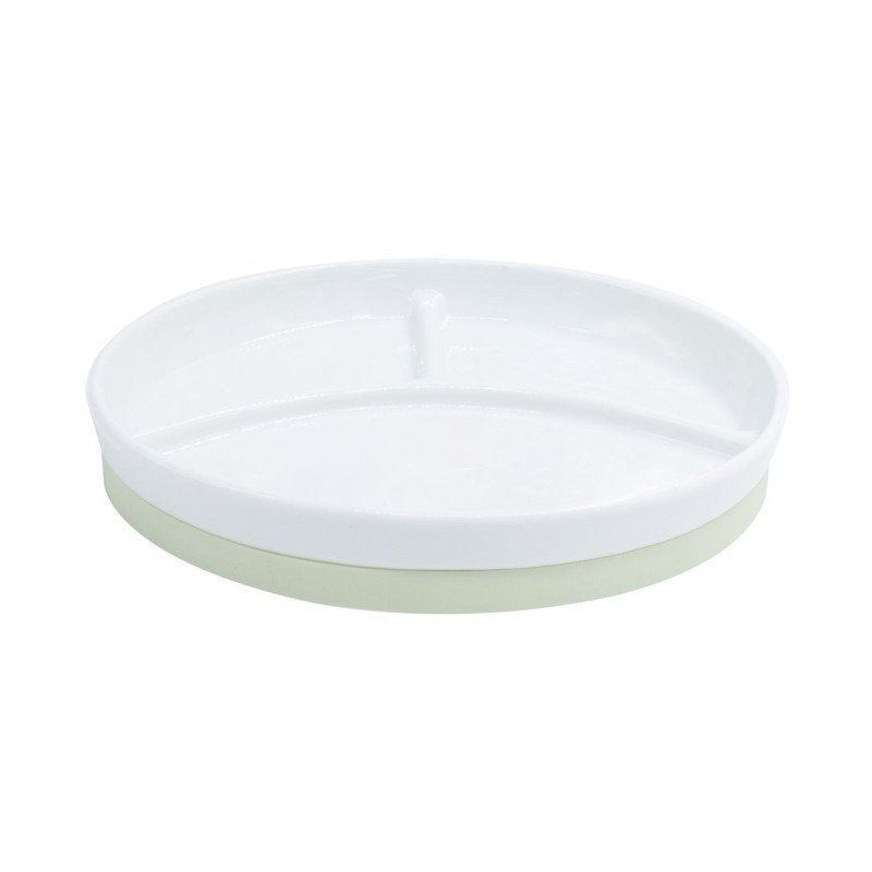 Assiette 3 compartiments antidérapante céramique