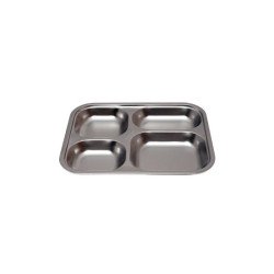 Plateau inox 4 compartiments enfant