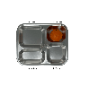 Plateau inox 4 compartiments enfant
