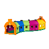 Grand tunnel de jeu Rocky 5 Wagons