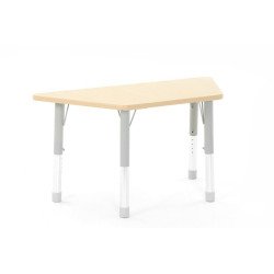 Table trapèze réglable en hauteur 120 x 60 cm