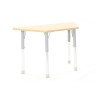Table trapèze réglable en hauteur 120 x 60 cm
