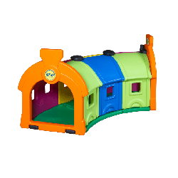 Tunnel de jeux extérieur 3 wagons spéciale collectivité