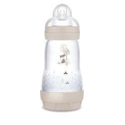 MAM Biberon Easy Start / Anti-Colique - 260ml - Sable - Tétine Débit 1