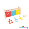 Boite à clefs, apprentissage formes et couleurs - Papouille